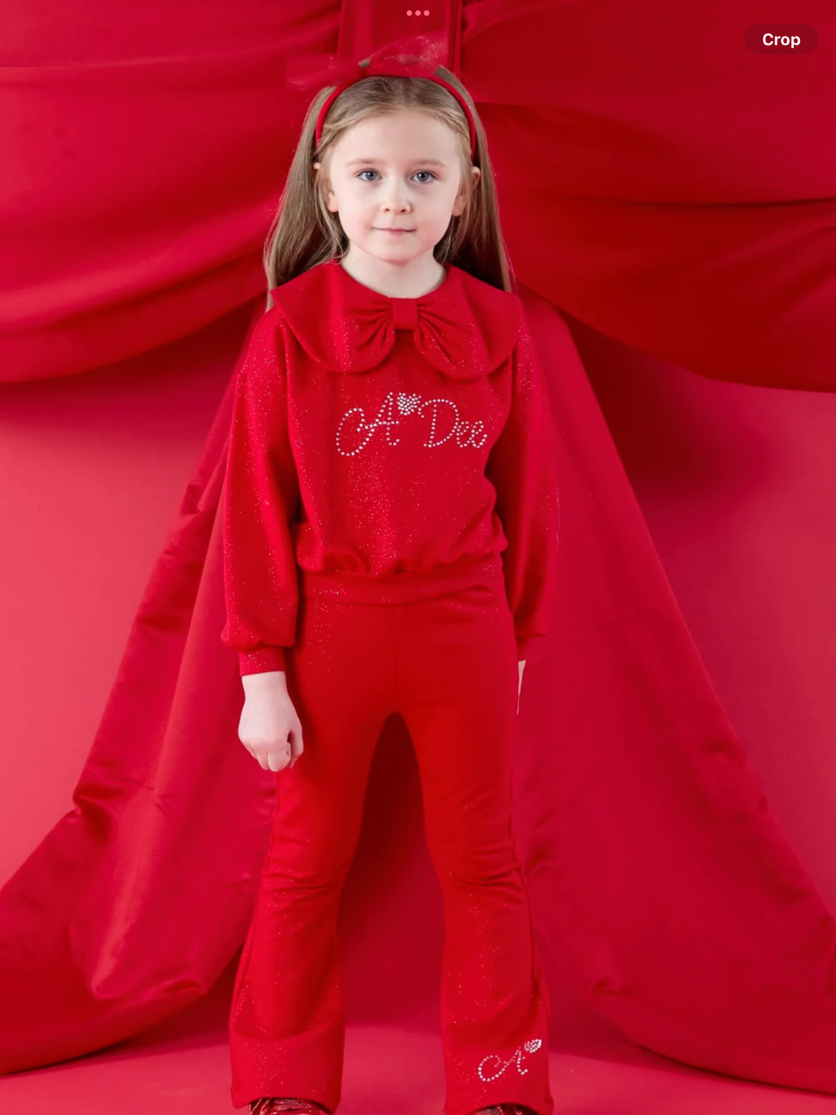 Avelorie Baby Christmas Capsule Amara Flare Tracksuit - Red 0726831