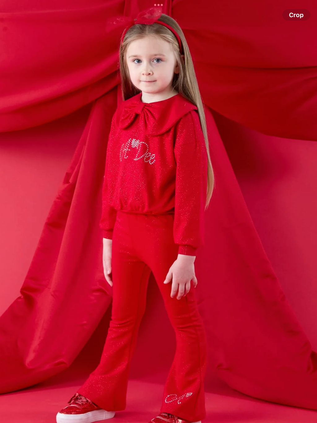 Avelorie Baby Christmas Capsule Amara Flare Tracksuit - Red 0726831