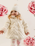 Avelorie Baby Little Bloom Dolly Quilted Jacket - Snow White 0726832