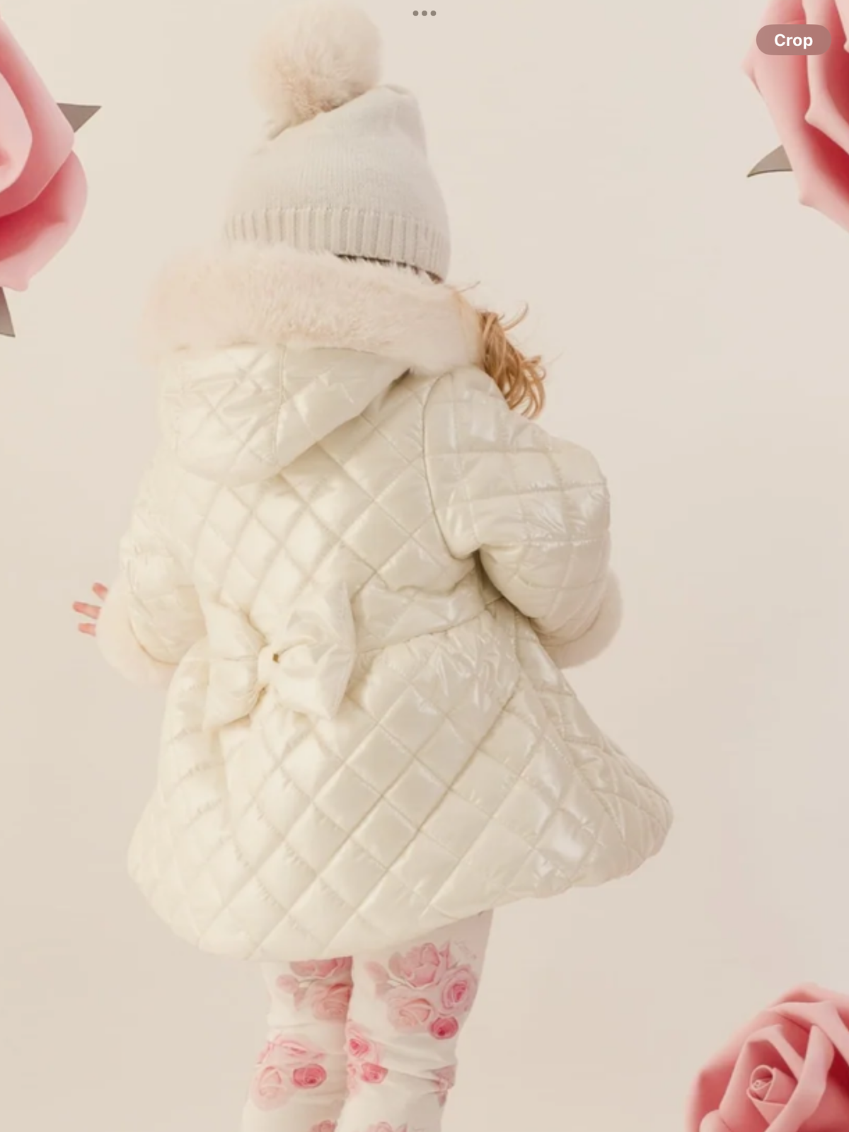 Avelorie Baby Little Bloom Dolly Quilted Jacket - Snow White 0726832