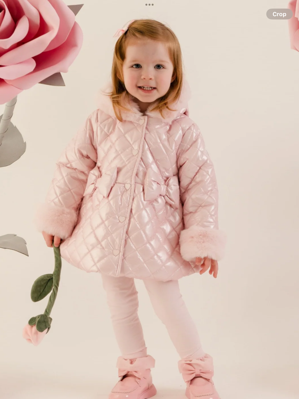 Avelorie Baby Little Bloom Dolly Quilted Jacket - Pale Pink 0726683