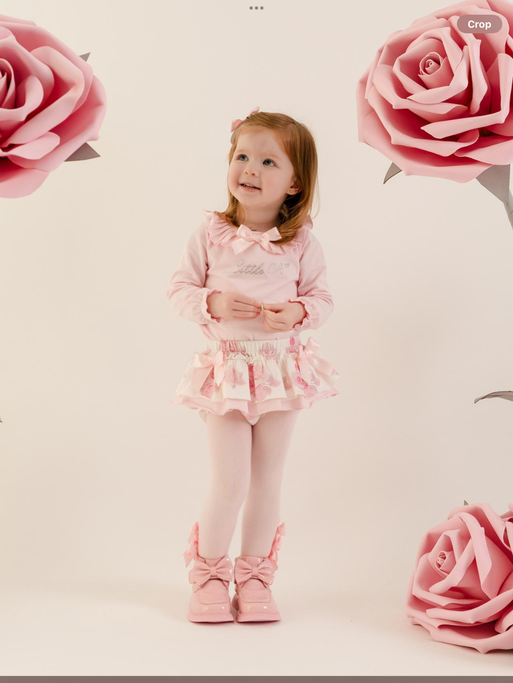 Avelorie Baby Girls Little Bloom Collection Deena Rose Print Jam Pant Set - Pale Pink 0726834