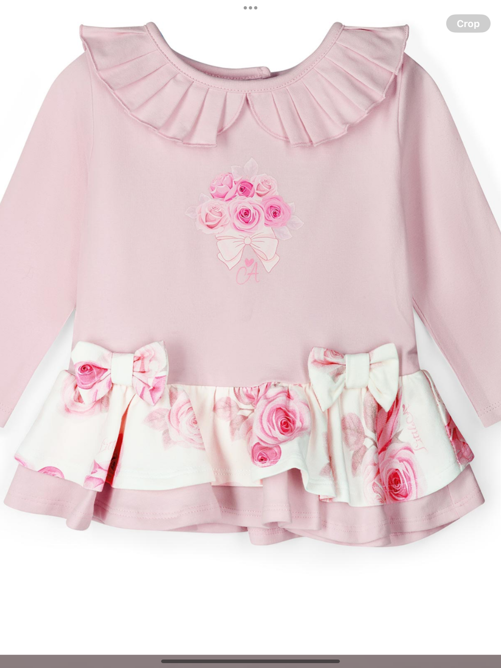 Avelorie Baby Girls Little Bloom Collection Daisy Rose Print Legging Set - Pale Pink 0726835