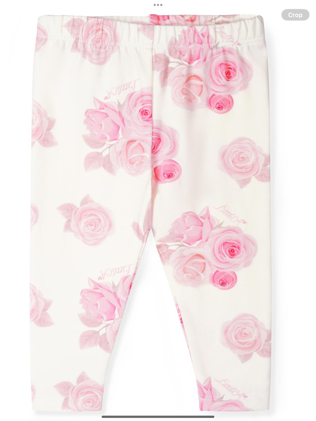 Avelorie Baby Girls Little Bloom Collection Daisy Rose Print Legging Set - Pale Pink 0726835