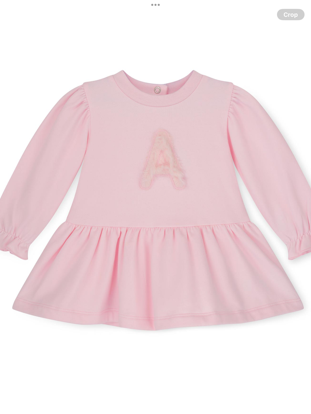 Avelorie Baby Girls Little Bloom Collection Dream Fur Initial Dress - Pale Pink 0726836