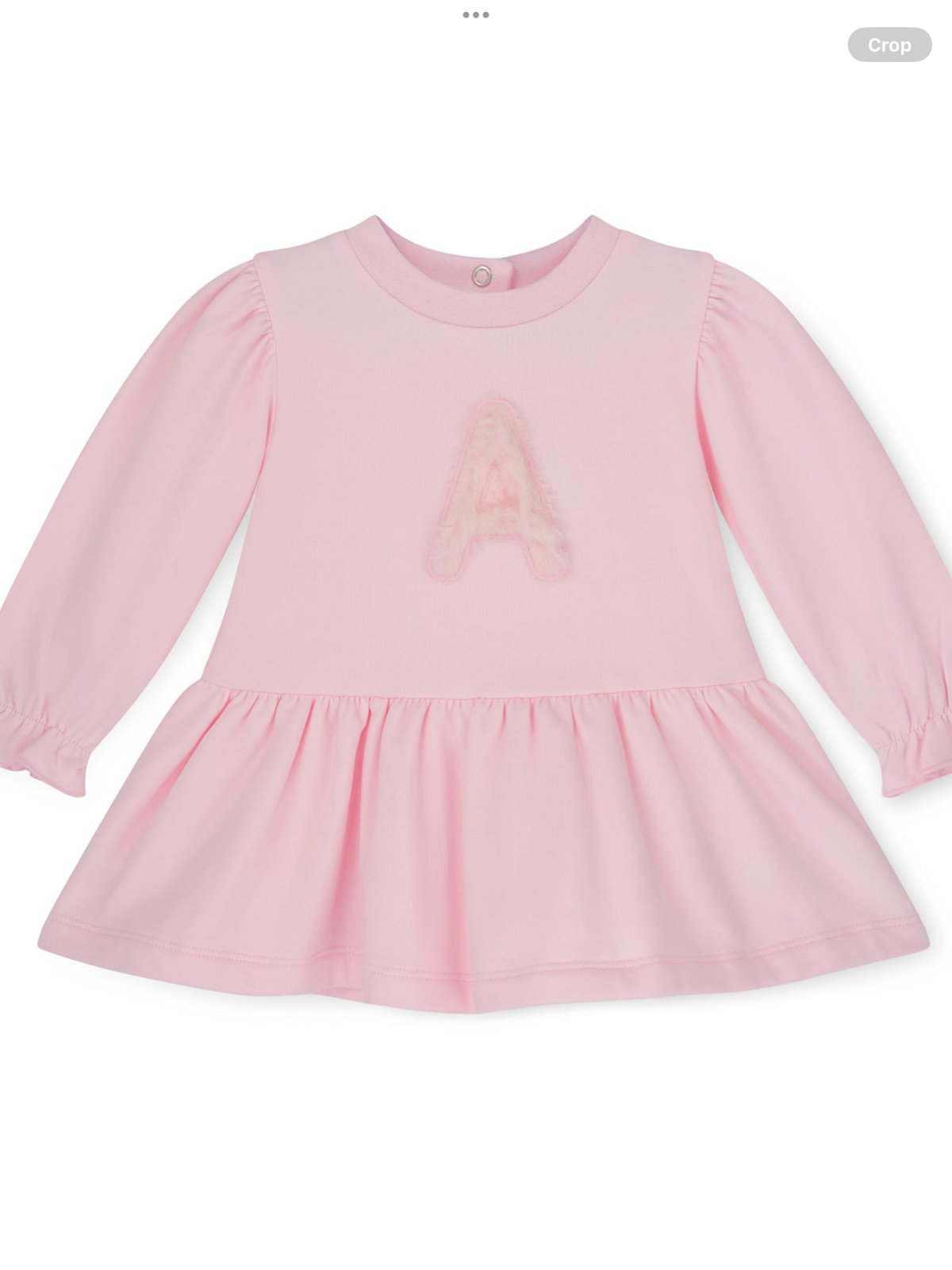 Avelorie Baby Girls Little Bloom Collection Dream Fur Initial Dress - Pale Pink 0726836