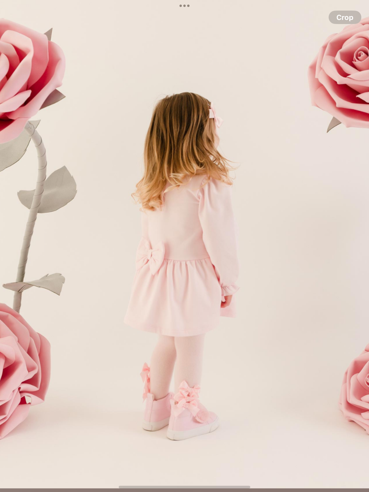 Avelorie Baby Girls Little Bloom Collection Dream Fur Initial Dress - Pale Pink 0726836