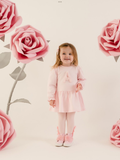 Avelorie Baby Girls Little Bloom Collection Dream Fur Initial Dress - Pale Pink 0726836