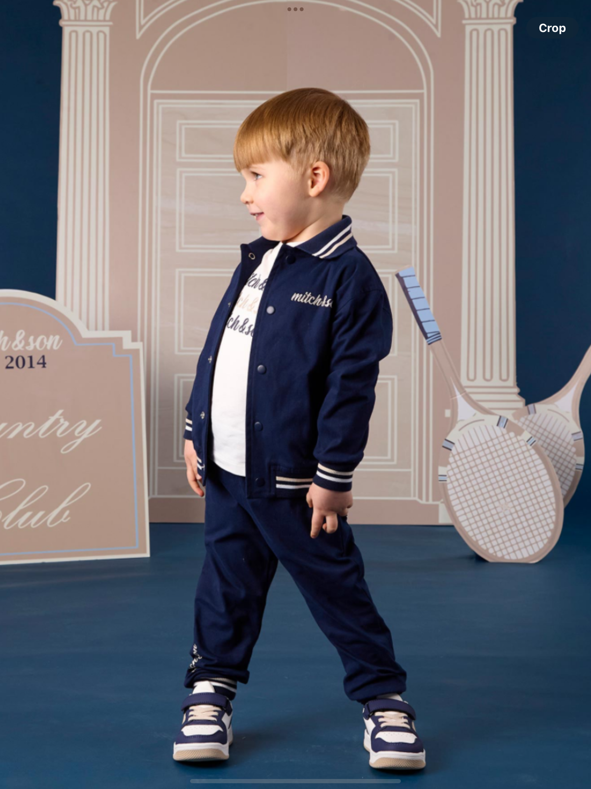Avelorie Baby Classic Collection Santiago Twill Bomber Jacket - Dark Navy 0826790