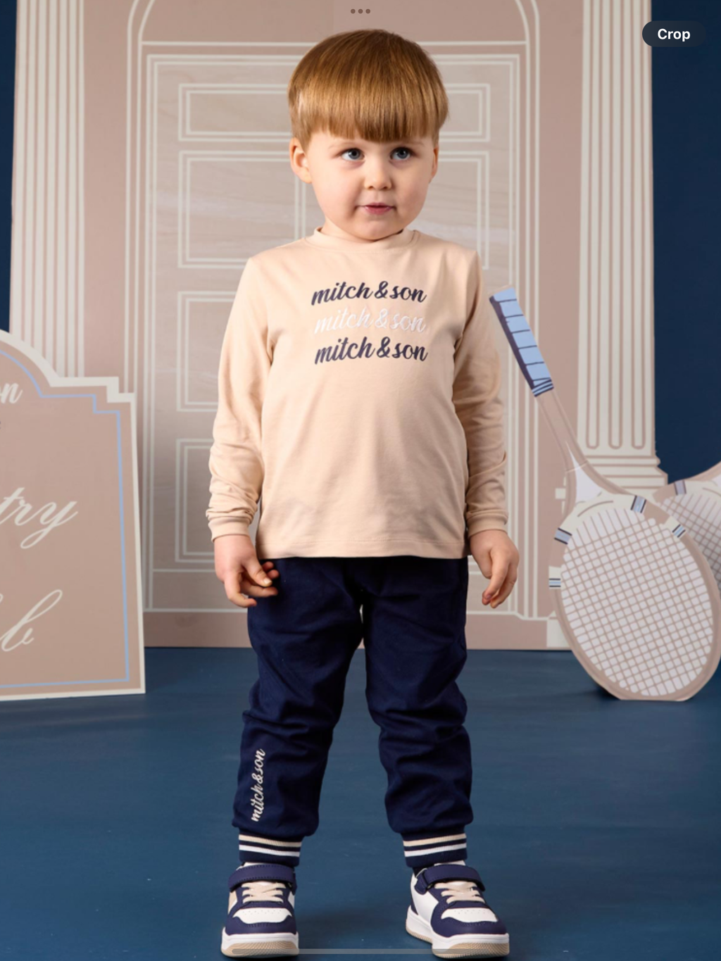 Avelorie Baby Classic Collection Sutton Long Sleeve T-Shirt - Stone Beige 0826792