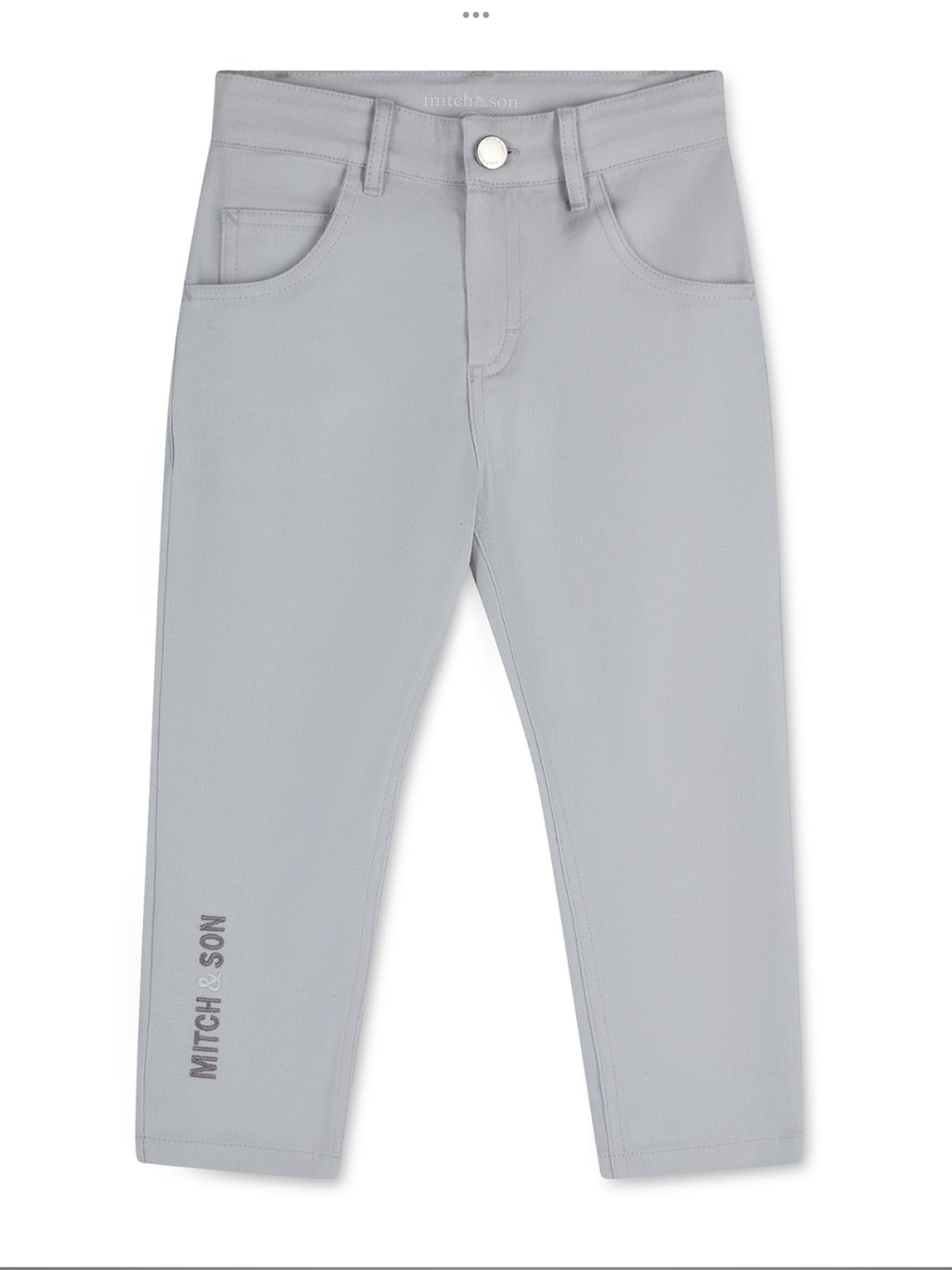 Avelorie Baby Dynamic Grey Collection Trace Twill Trouser - Grey Chip 0826792