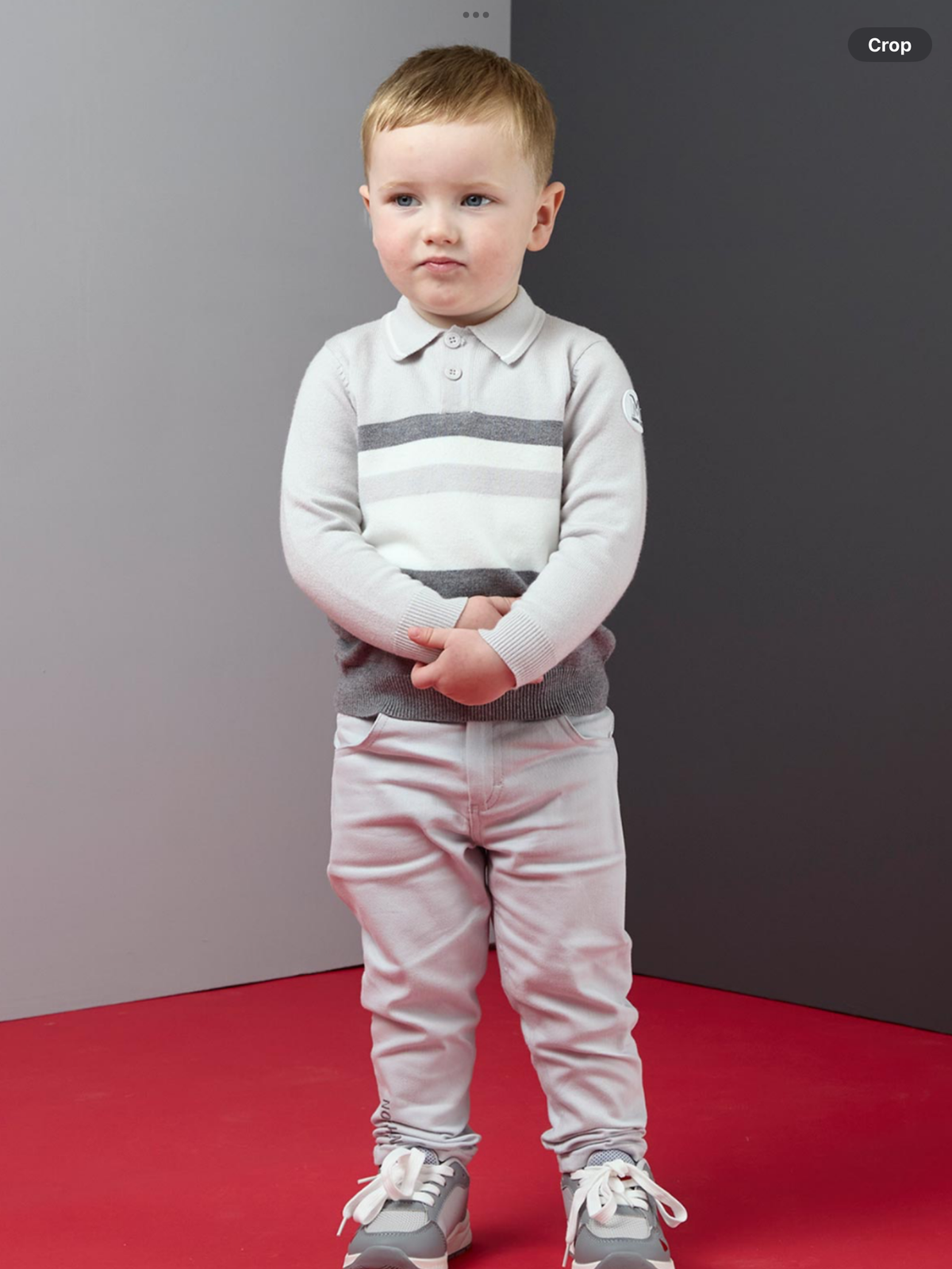 Avelorie Baby Dynamic Grey Collection Trace Twill Trouser - Grey Chip 0826792