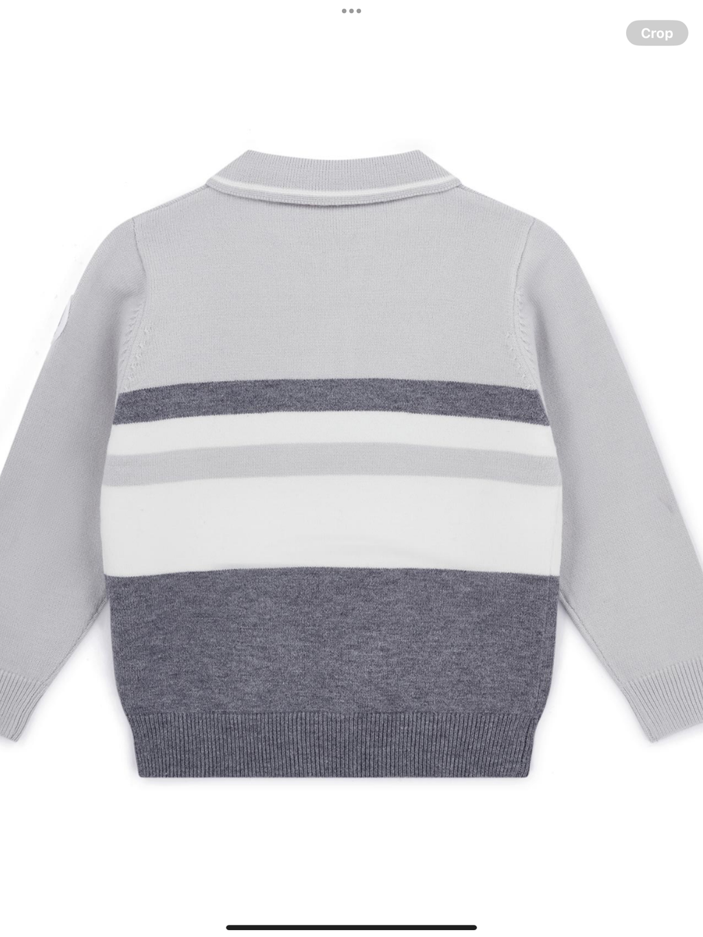 Avelorie Baby Dynamic Grey Collection Tighe Knitted Polo - Grey Chip 0826793