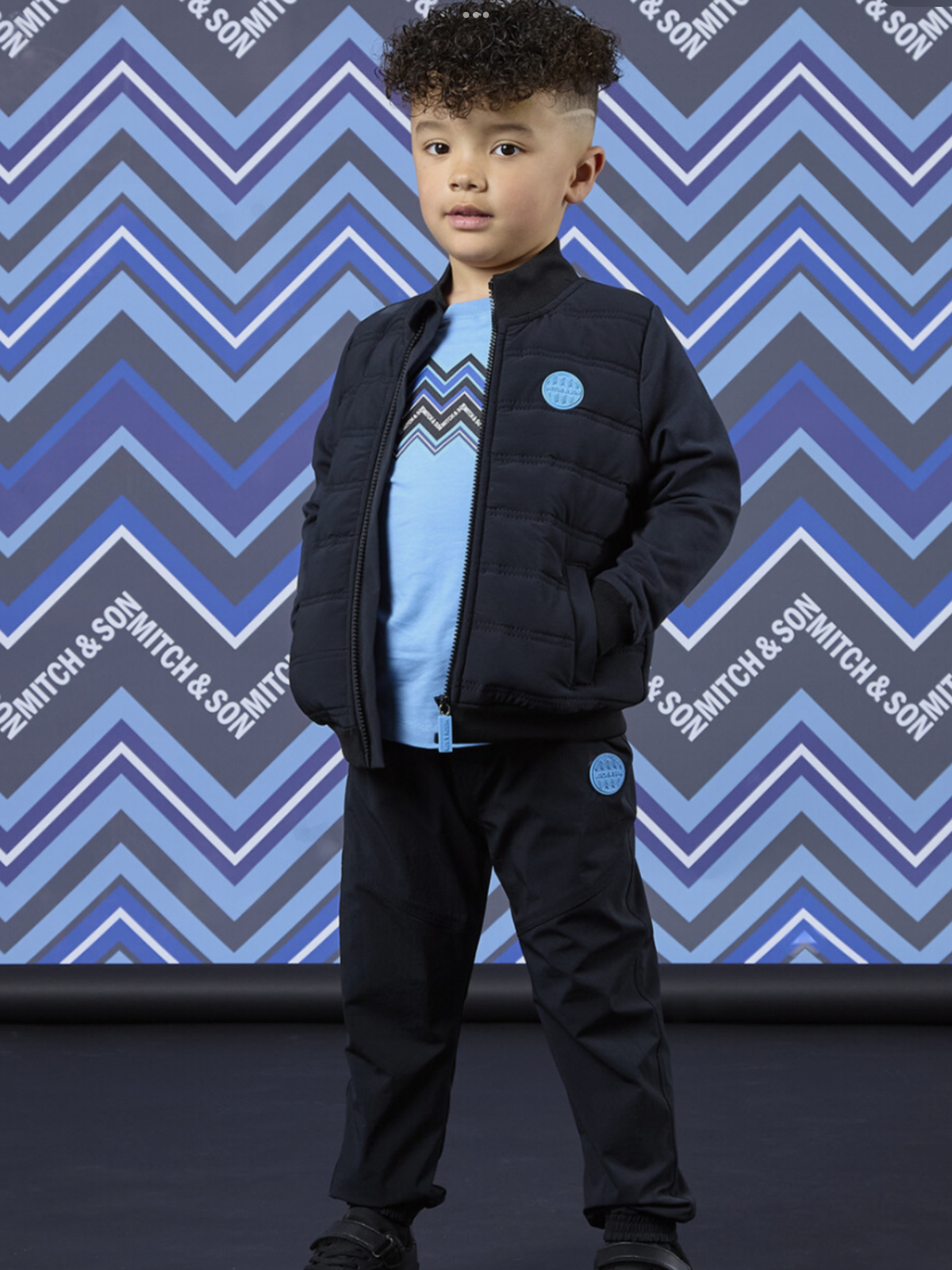 Avelorie Baby Boys Black Nylon Trouser - Waleed (MS26614) 0826799