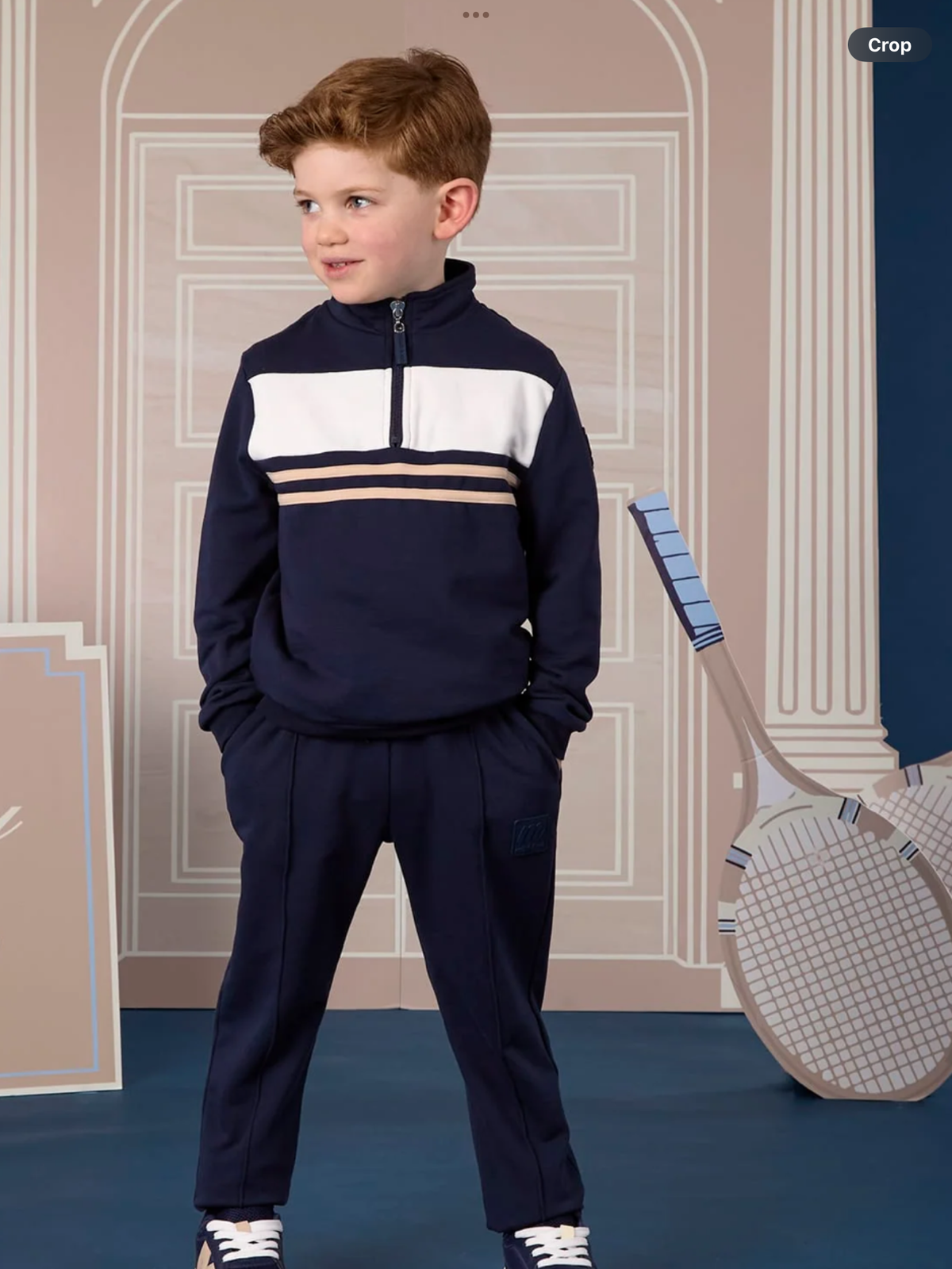 Avelorie Baby MITCH & SONClassic Collection Samson - Quarter Zip Tracksuit - Navy 0826800