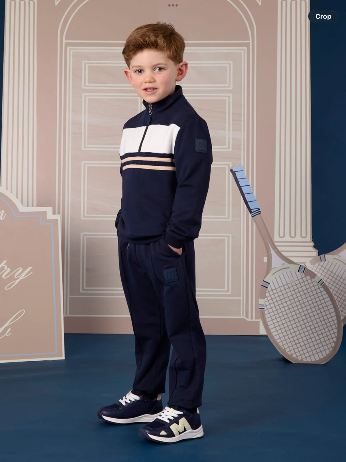 Avelorie Baby MITCH & SONClassic Collection Samson - Quarter Zip Tracksuit - Navy 0826800