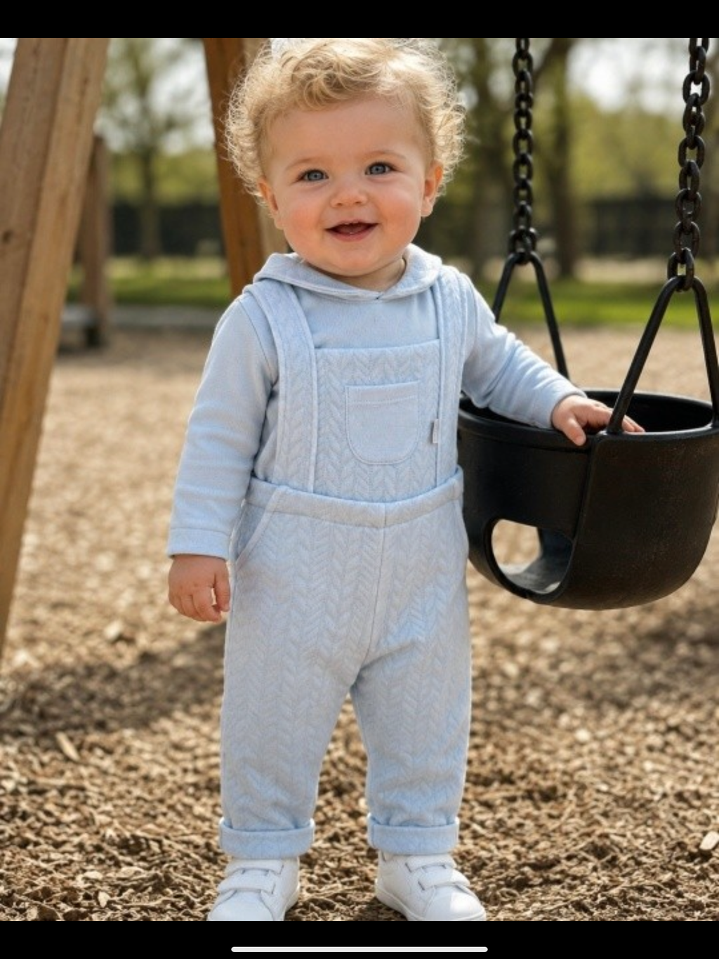 Avelorie Baby Boys Charlie Dungaree Set Blue PA-30-01C   0826806
