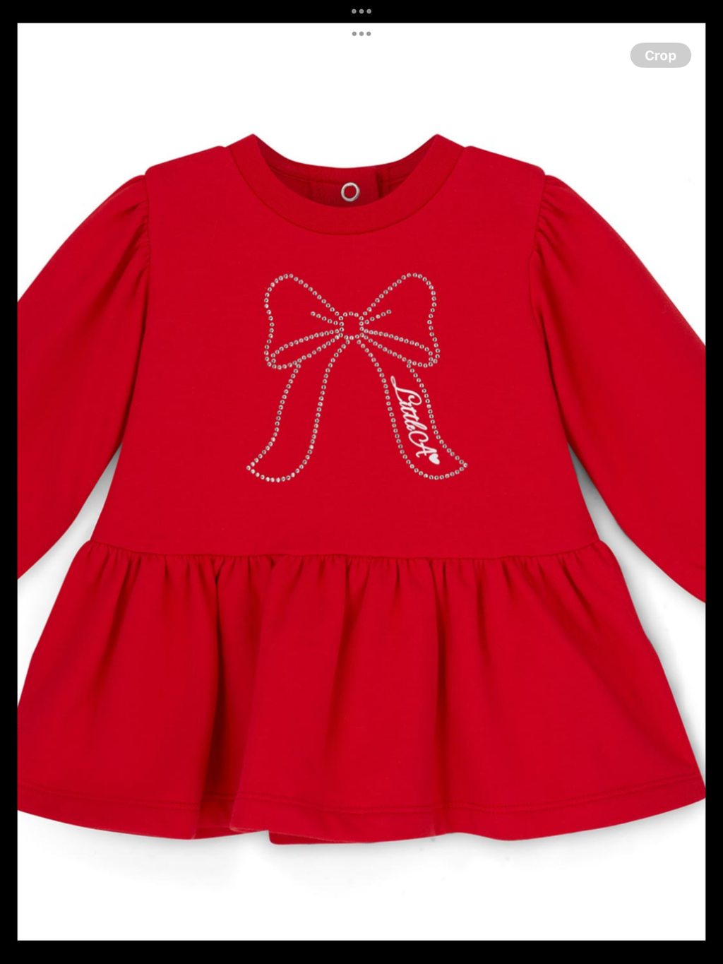 Avelorie Baby Girls Little Locket Collection Esme Sweat Dress - Red 0826834