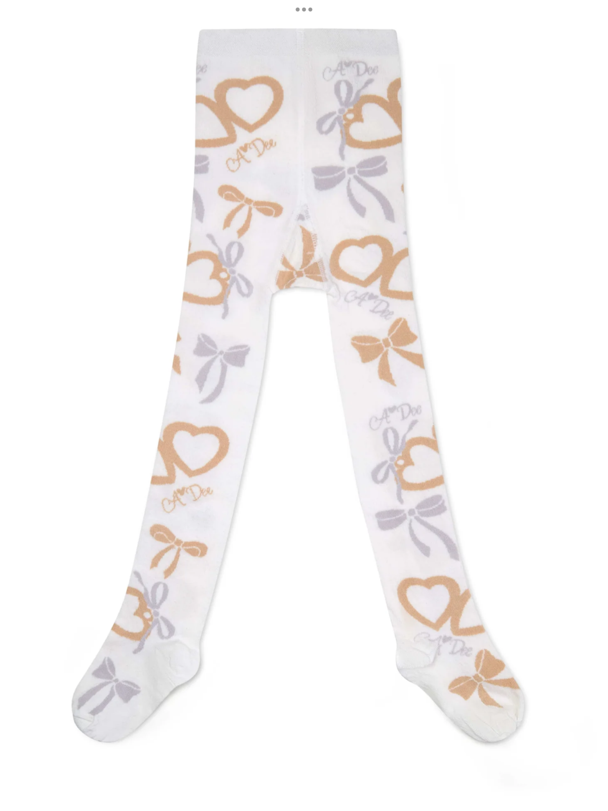 Avelorie Baby Britney Bow Print TightsSnow White 0926862